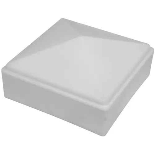 Plastic Pyramid Post Cap. Whi te. Fits 1-1/2" Square.